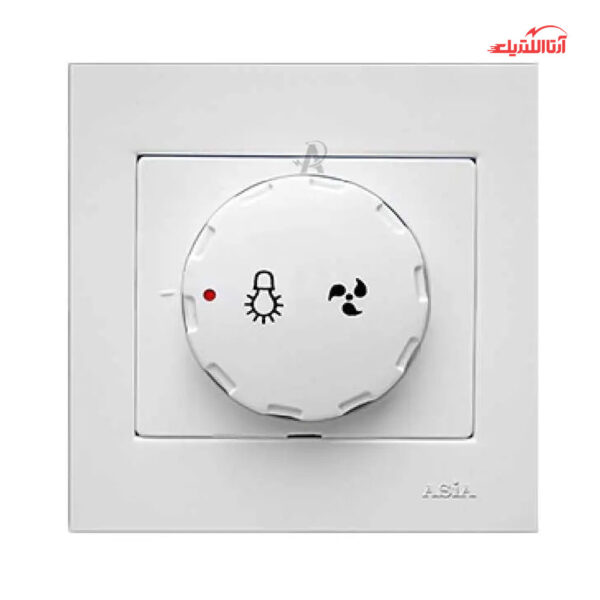 کلید دیمر روشنایی آسیا الکتریک مدل الماس