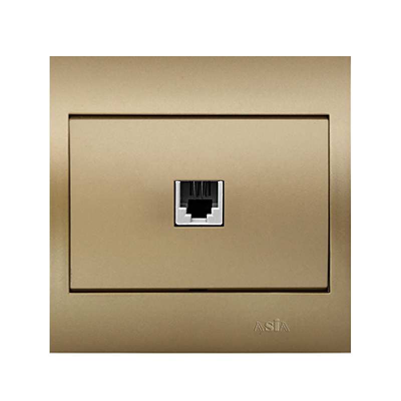 پریز تلفن تک خانه آسیا الکتریک مدل استار