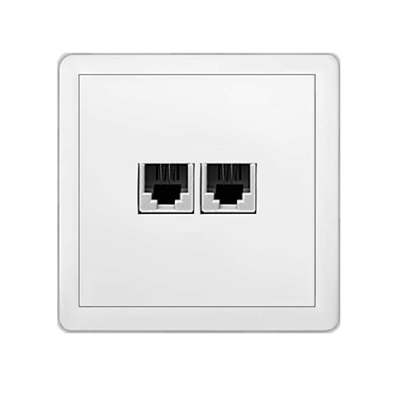 پریز تلفن دو خانه آسیا الکتریک مدل طاها