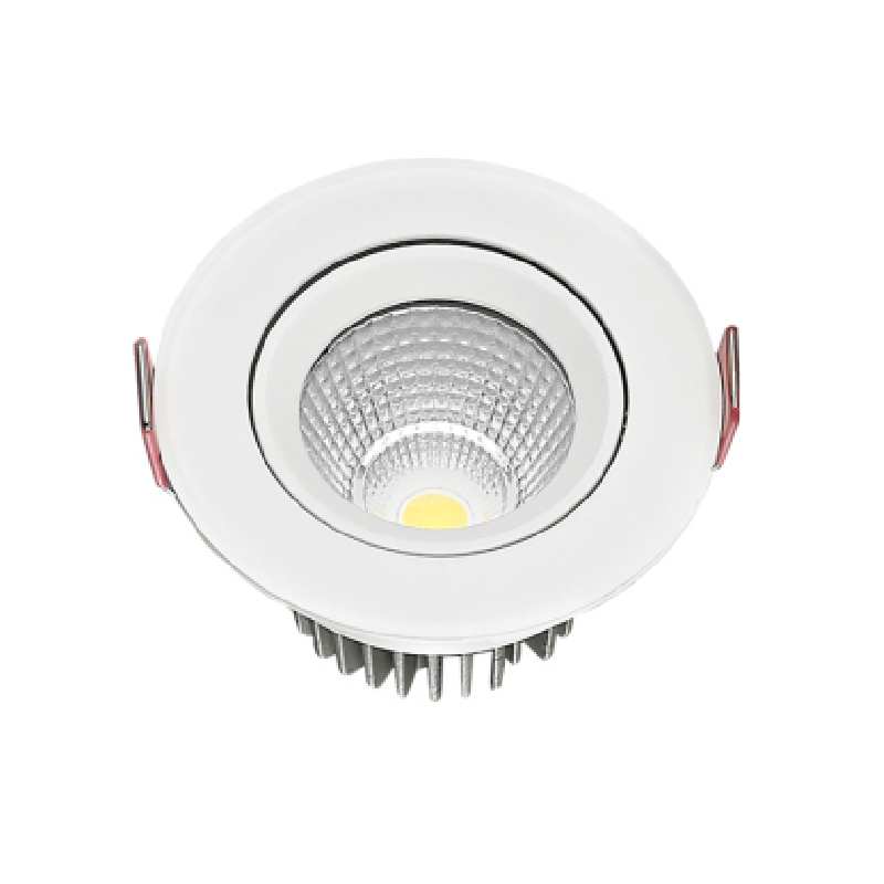 چراغ سقفی توکار گرد متحرک 7 وات پارس شعاع توس مدل COB