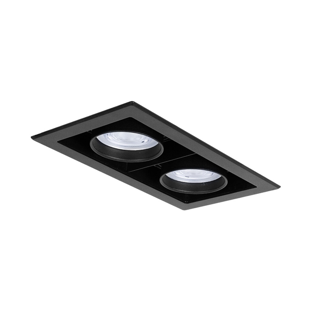 پنل دوخانه مولتی دانلایت 60 وات برش 16 در 30 توکار مازی نور مدل آدنا