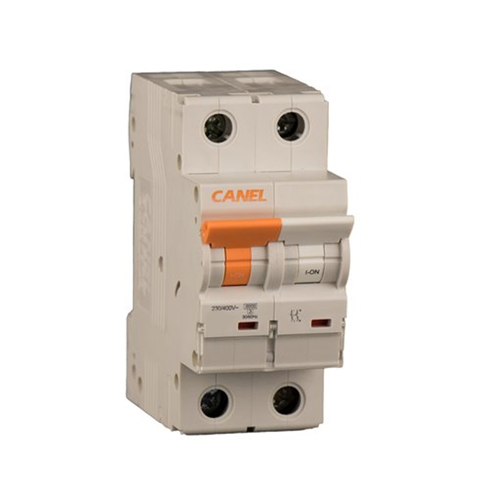 کلید مینیاتوری 4 آمپر یک پل + نول AC کانل کد C4-6KA-1P+N