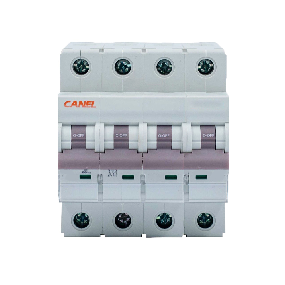 کلید مینیاتوری 6 آمپر چهار پل AC کانل کد C6-6KA-4P