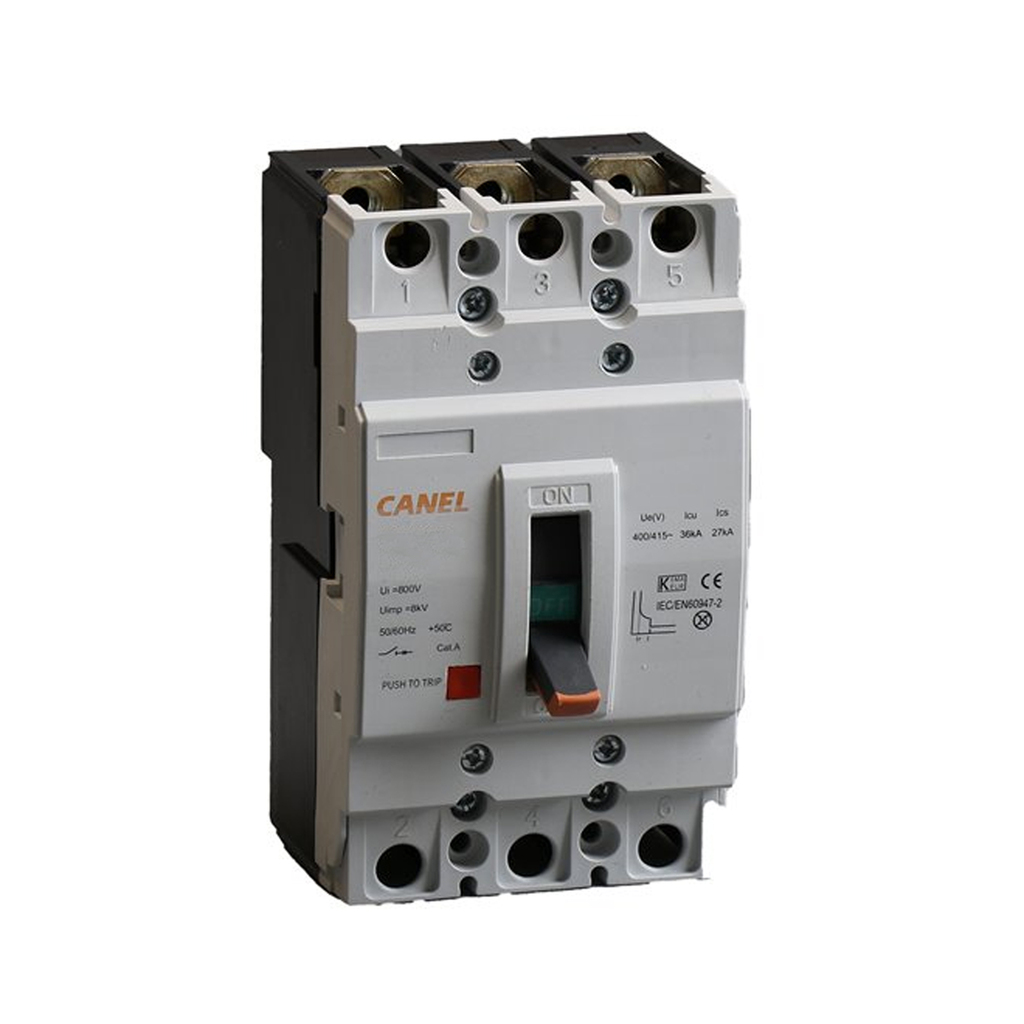 کلید اتوماتیک ثابت 32 آمپر کانل کد 32A-36KA-125L-3P