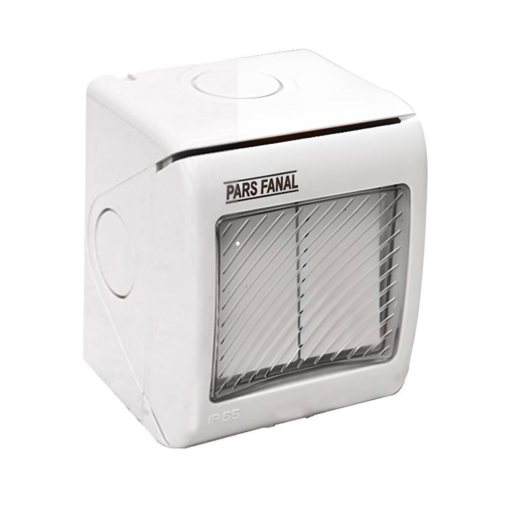 کلید دو پل بارانی روکار پارس فانال مدل PF-2GS16A