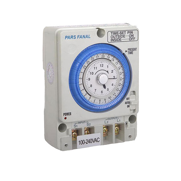 تايمر تابلويی ذخيره دار 15 دقيقه‌ای پارس فانال مدل PFTS-388 همراه باکس