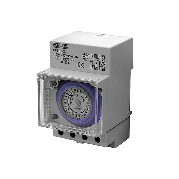 تايمر تابلويی ذخيره دار 30 دقيقه‌ای پارس فانال مدل PFTS 30M