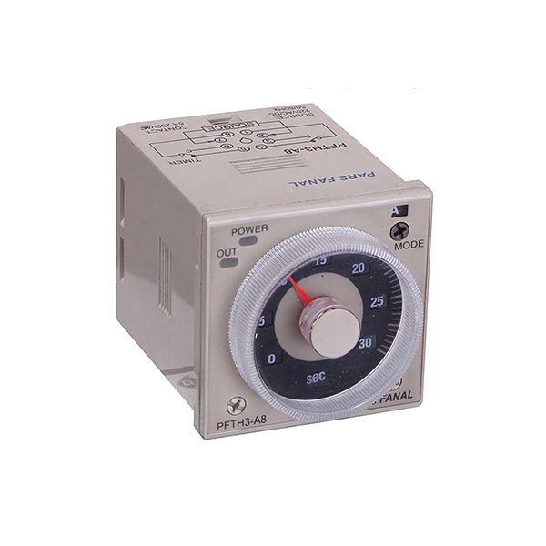 تايمر تابلويی مولتی رنج و مولتی ولت پارس فانال مدل PFTH3-A8