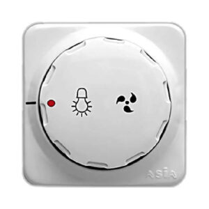 کلید دیمر روشنایی روکار آسیا الکتریک مدل رز