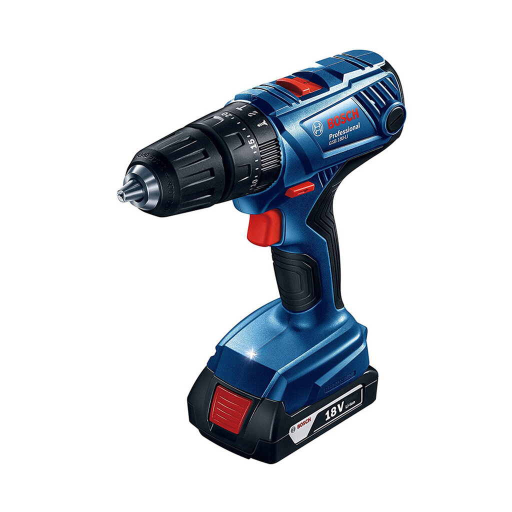 دریل پیچ‌گوشتی چکشی شارژی 18 ولت بوش مدل GSB180Li