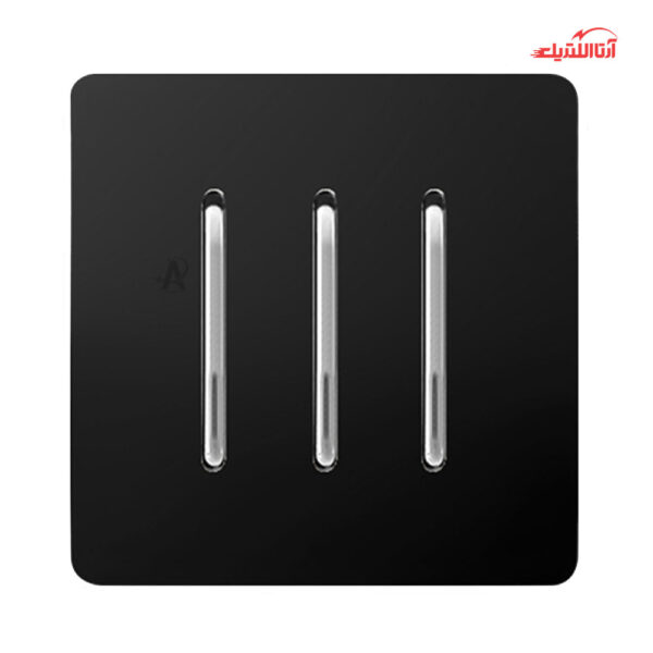 کلید سه پل آسیا الکتریک مدل کریستال