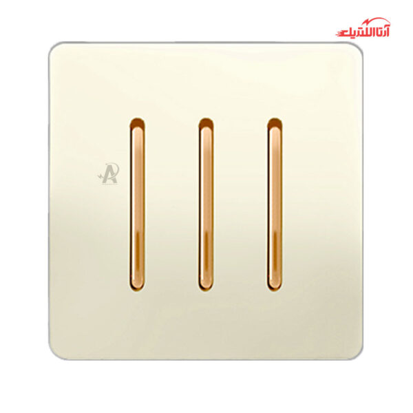 کلید سه پل آسیا الکتریک مدل کریستال