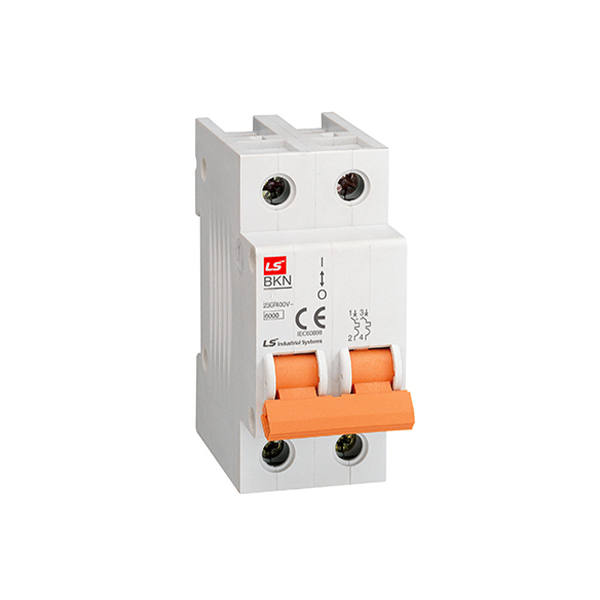 کلید مینیاتوری تک پل + نول 25 آمپر ال اس مدل BKN-C25-6K