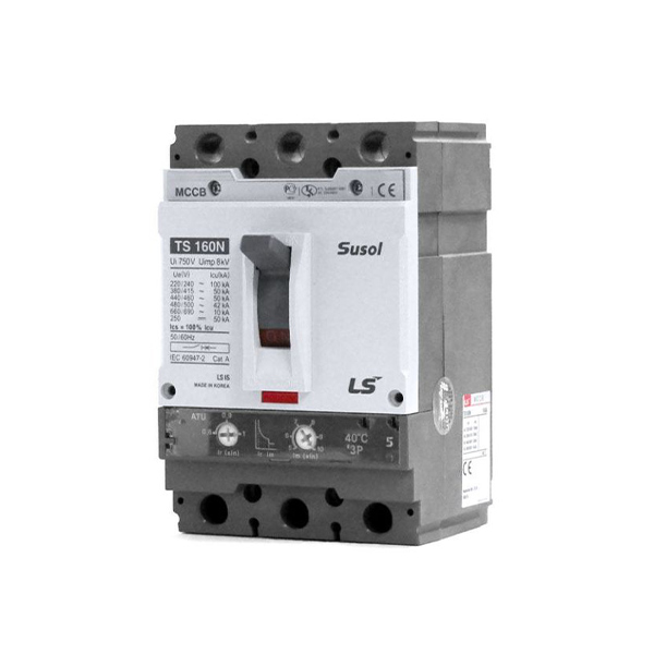 کلید اتوماتیک قابل تنظیم 125 آمپر ال اس مدل سوسل TS160N-ATU-125-3P