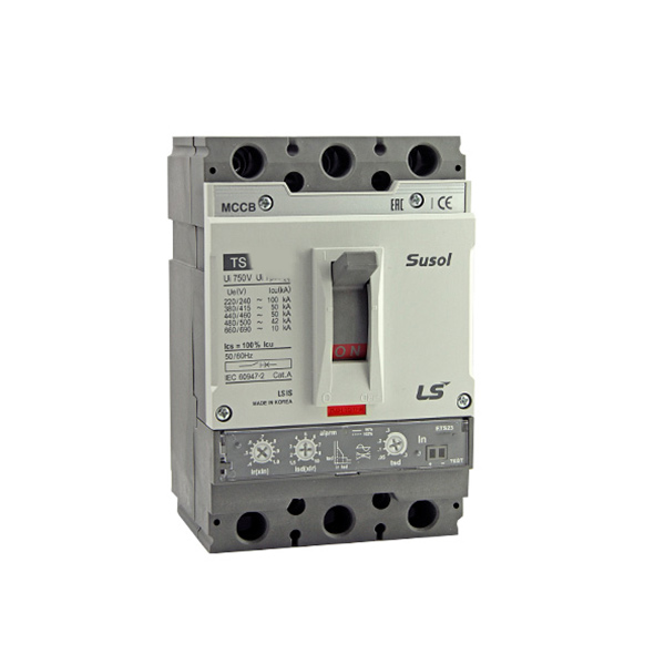 کلید اتوماتیک قابل تنظیم 250 آمپر ال اس مدل سوسل TS250N-ATU-250-3P