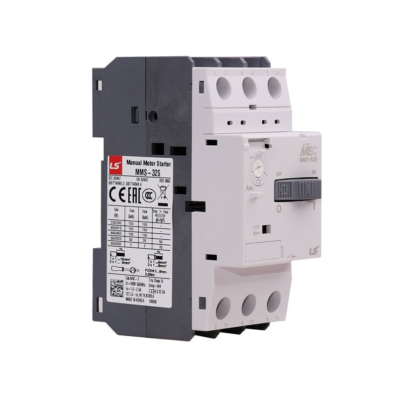 کلید حرارتی راه انداز موتور رنج 6 تا 10 آمپر ال اس مدل MMS–32S