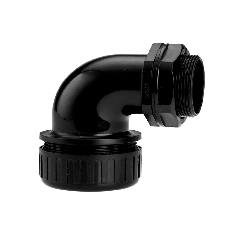 گلند زانویی 90 درجه پلی آمید NE90 رهورد خراسان سایز 21 رزوه سه چهارم