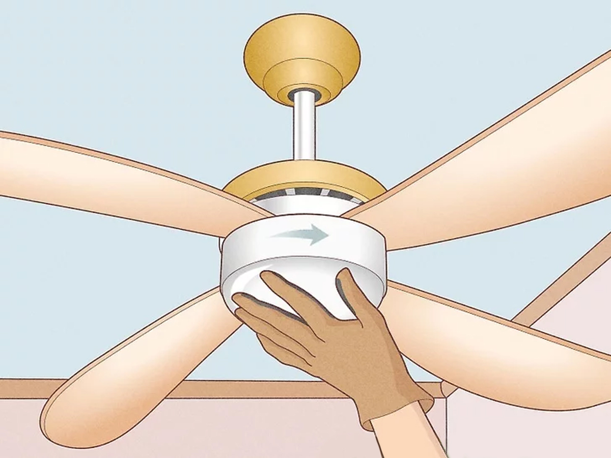 تعویض لامپ پنکه سقفی