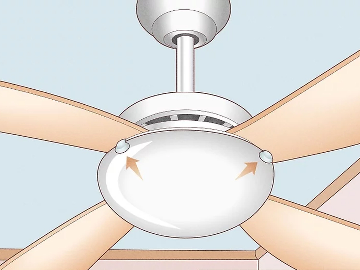 تعویض لامپ پنکه سقفی