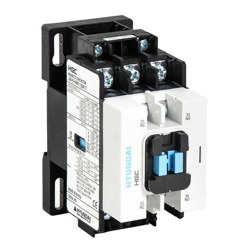 کنتاکتور 12 آمپر 5.5 کیلو وات هیوندای با بوبین AC