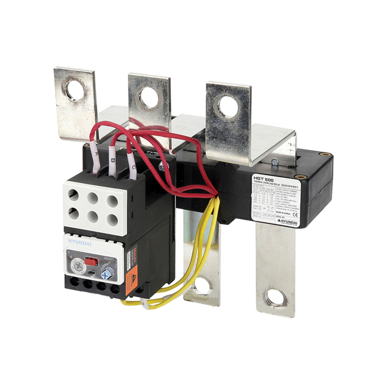 رله بی متال سه فاز هیوندای مدل HGT500 رنج 180 تا 300 آمپر