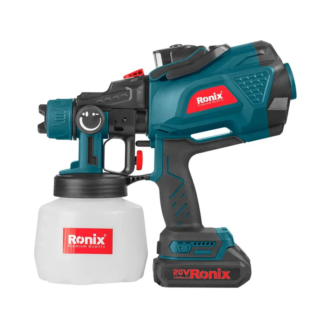 پیستوله رنگ‌پاش شارژی 20 ولت رونیکس مدل 8604