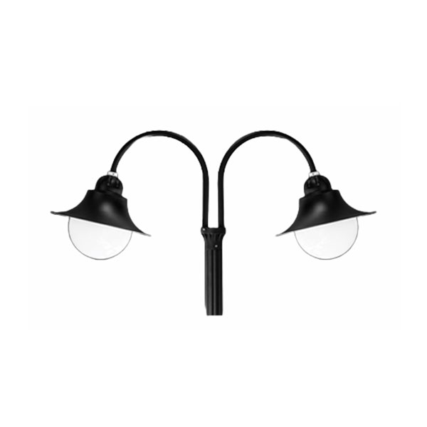 چراغ سرلوله دو شاخه حیاطی و پارکی سوتارا کد 505002