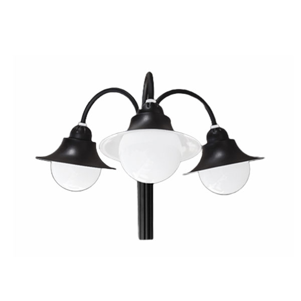 چراغ سرلوله سه شاخه حیاطی و پارکی سوتارا کد 505003