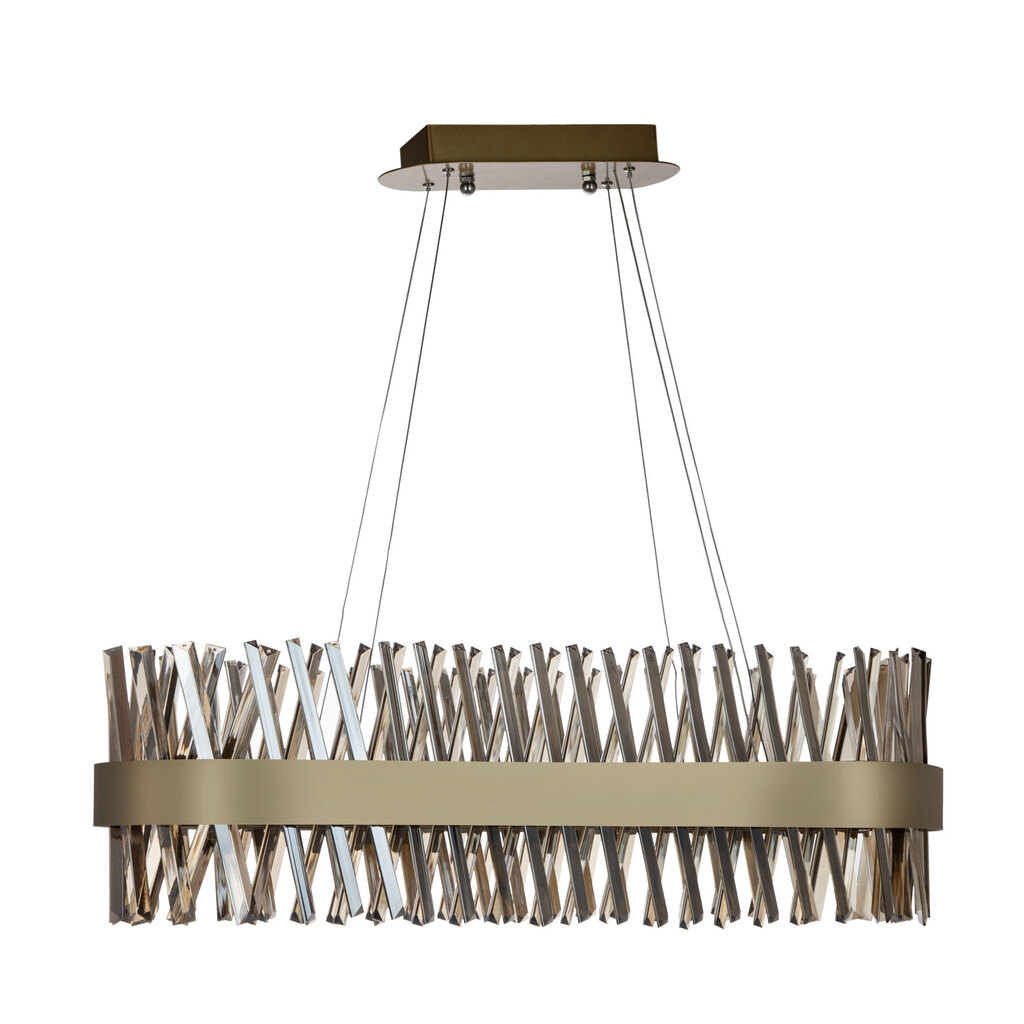 لوستر فلزی کریستالی چشمه نور مدل 2665