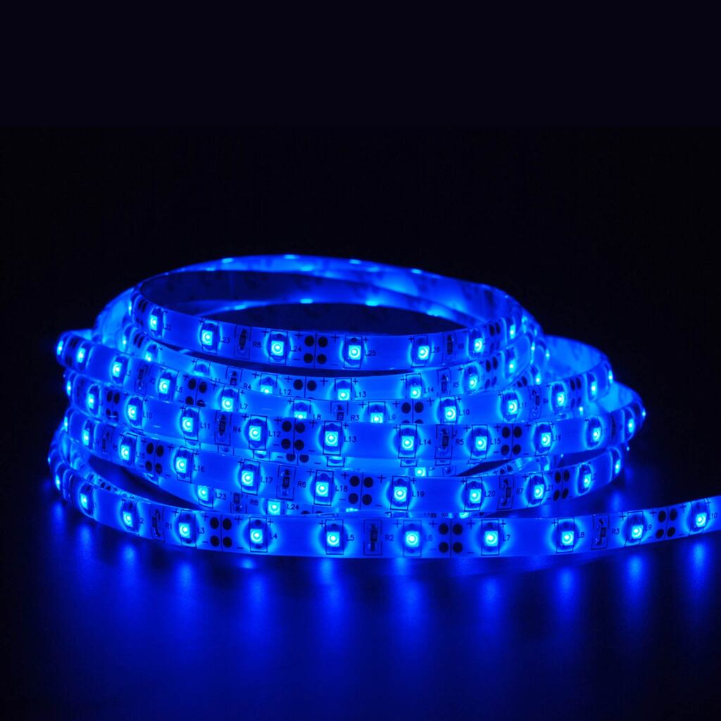 ریسه آبی شلنگی متری 2835 تک لاین 220 ولت تراکم 120