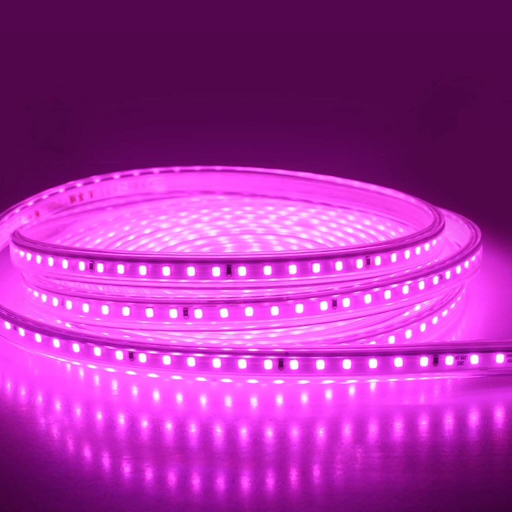 ریسه صورتی شلنگی متری 2835 تک لاین 220 ولت تراکم 120