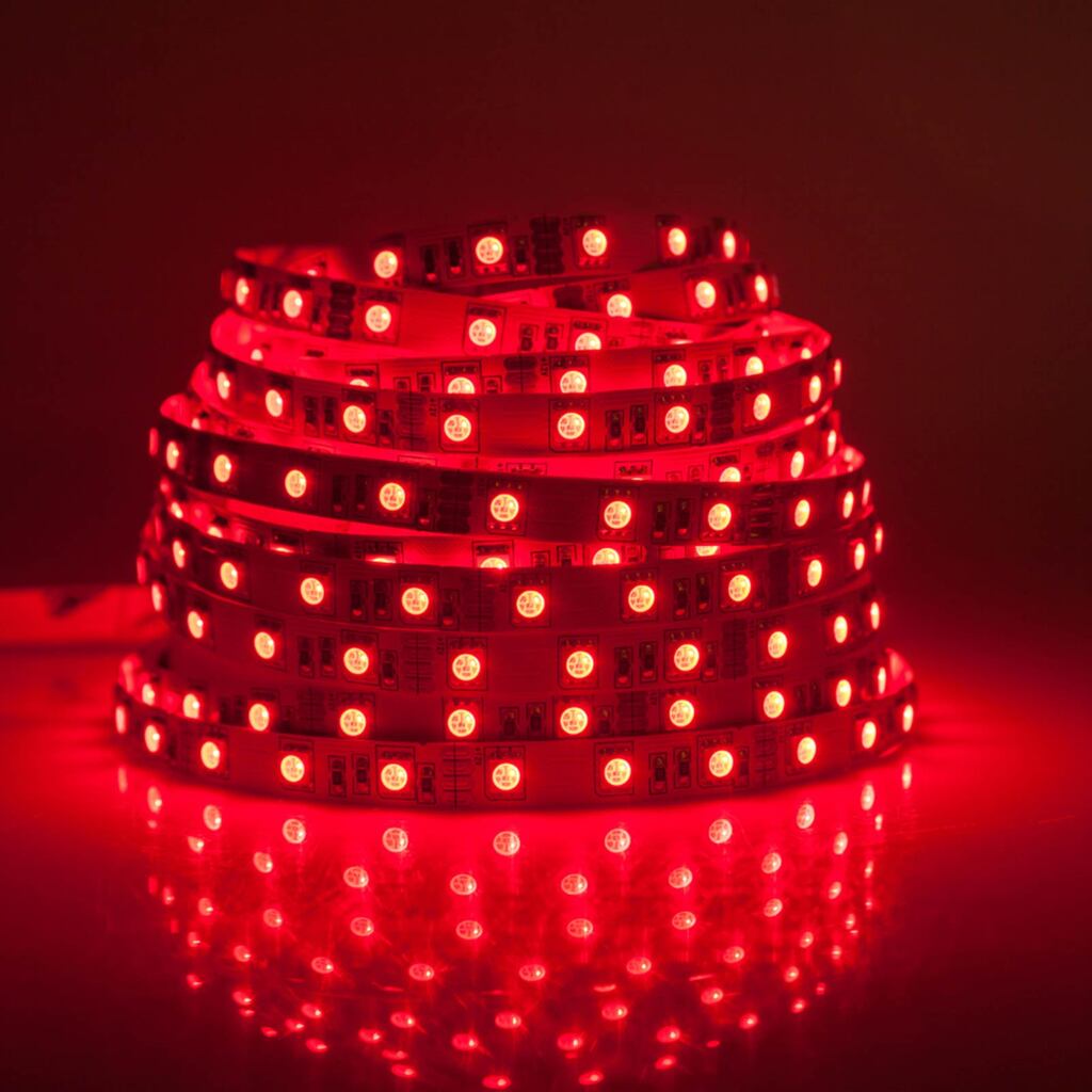 ریسه قرمز شلنگی متری 2835 تک لاین 12 ولت تراکم 120