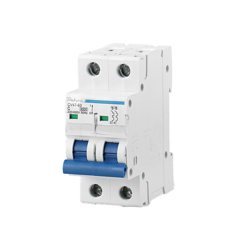 کلید مینیاتوری دوپل 25 آمپر پارس اروند مدل CV47-C25-6K-2P
