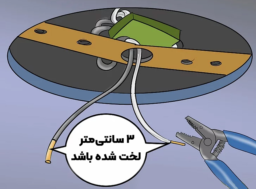 لخت کردن سر سیم‌ها