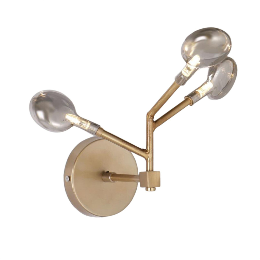 چراغ دیواری مولکولی 3 شاخه ستاره شمال مدل IRMD4