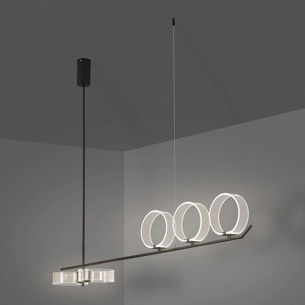 چراغ آویز 40 وات 5 شعله ستاره شمال مدل KT17