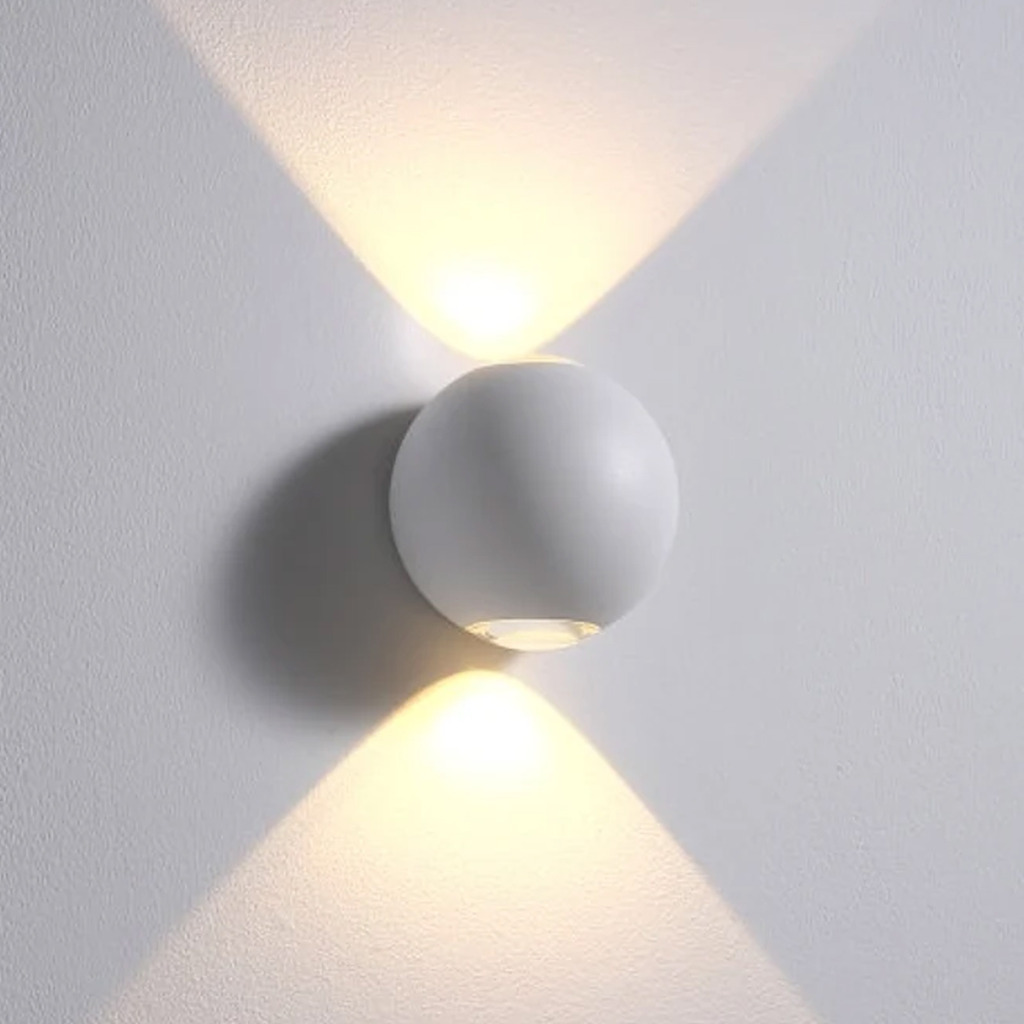 چراغ دیواری گرد دو طرفه 6 وات ستاره شمال مدل LI 176