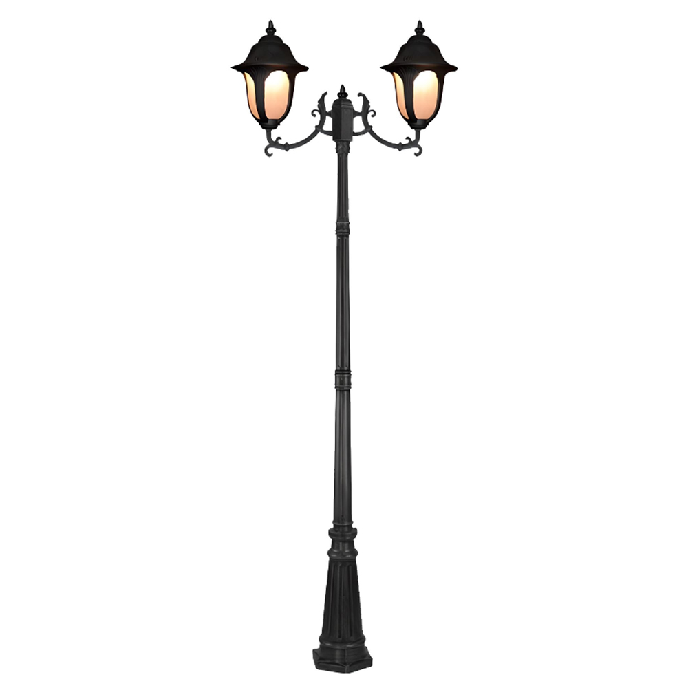 چراغ ایستاده حیاطی دوشاخه رو به بالا تیانا مدل ارس