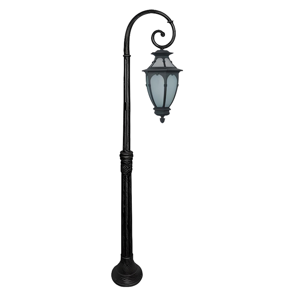 چراغ چمنی بلند تیانا مدل حلزونی مهرسا