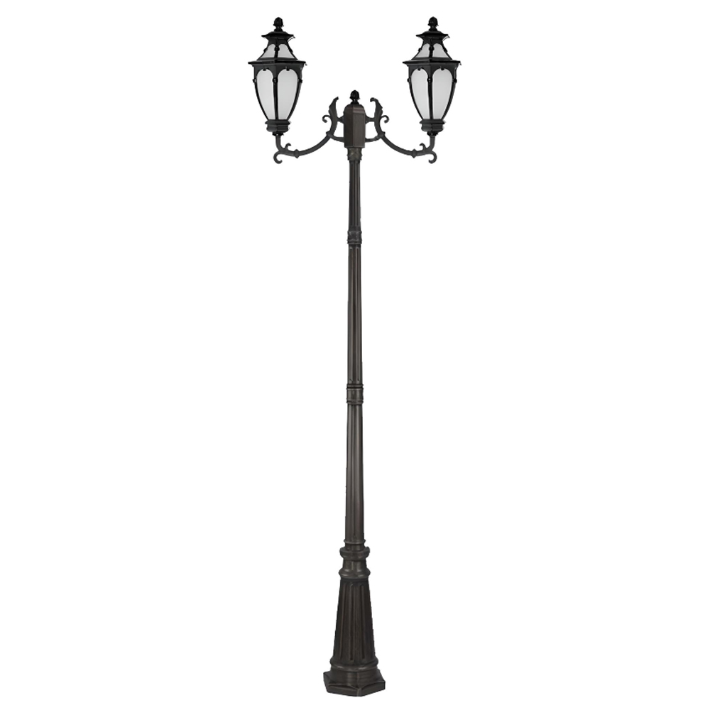 چراغ ایستاده دو شاخه رو به بالا تیانا مدل مهرسا