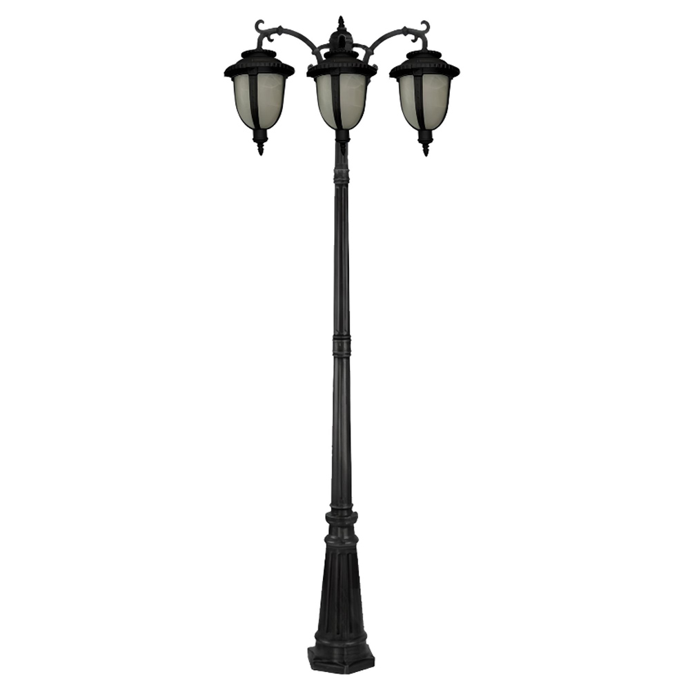 چراغ حیاطی ایستاده سه شاخه رو به پایین تیانا مدل اروند