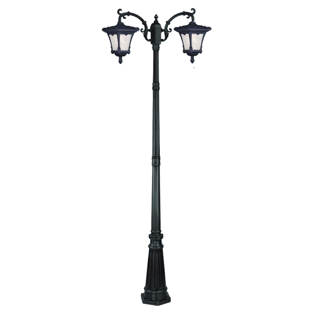 چراغ حیاطی ایستاده دو شاخه رو به پایین تیانا مدل اطلس