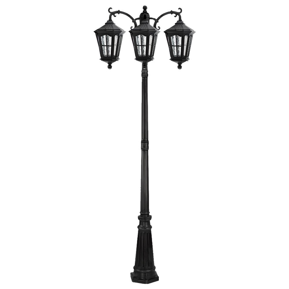 چراغ حیاطی ایستاده سه شاخه رو به پایین تیانا مدل آریا