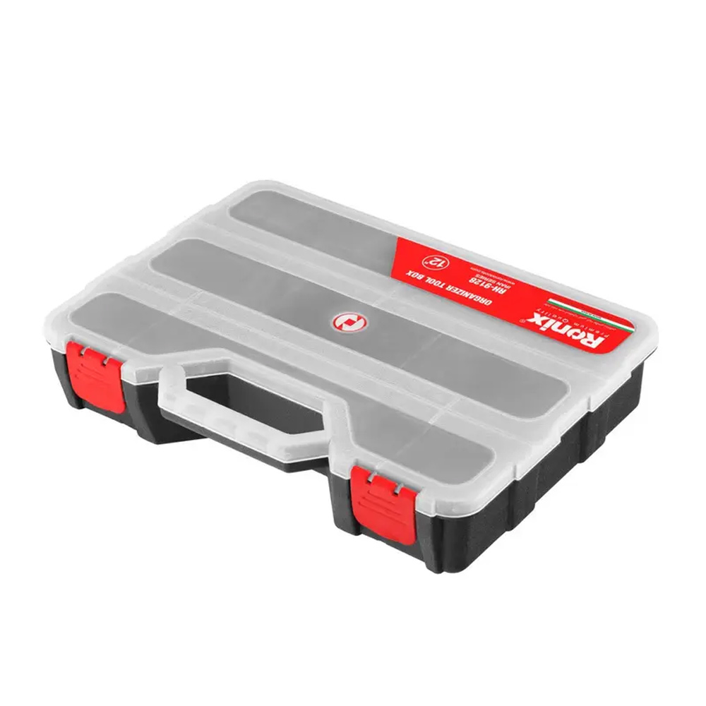 جعبه ابزار پلاستیکی اورگانایزر 12 اینچ رونیکس مدل RH-9128