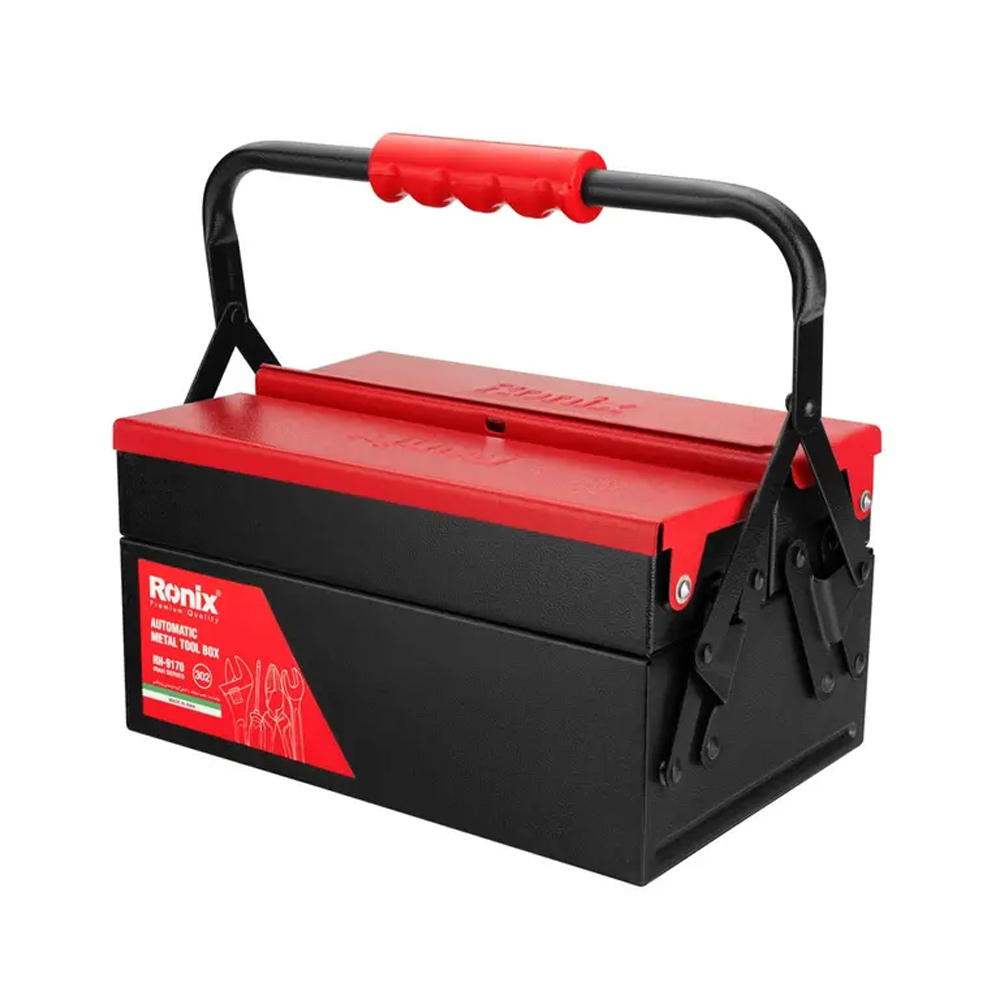 جعبه ابزار فلزی اتوماتیک 30 سانت دو طبقه رونیکس مدل RH-9170