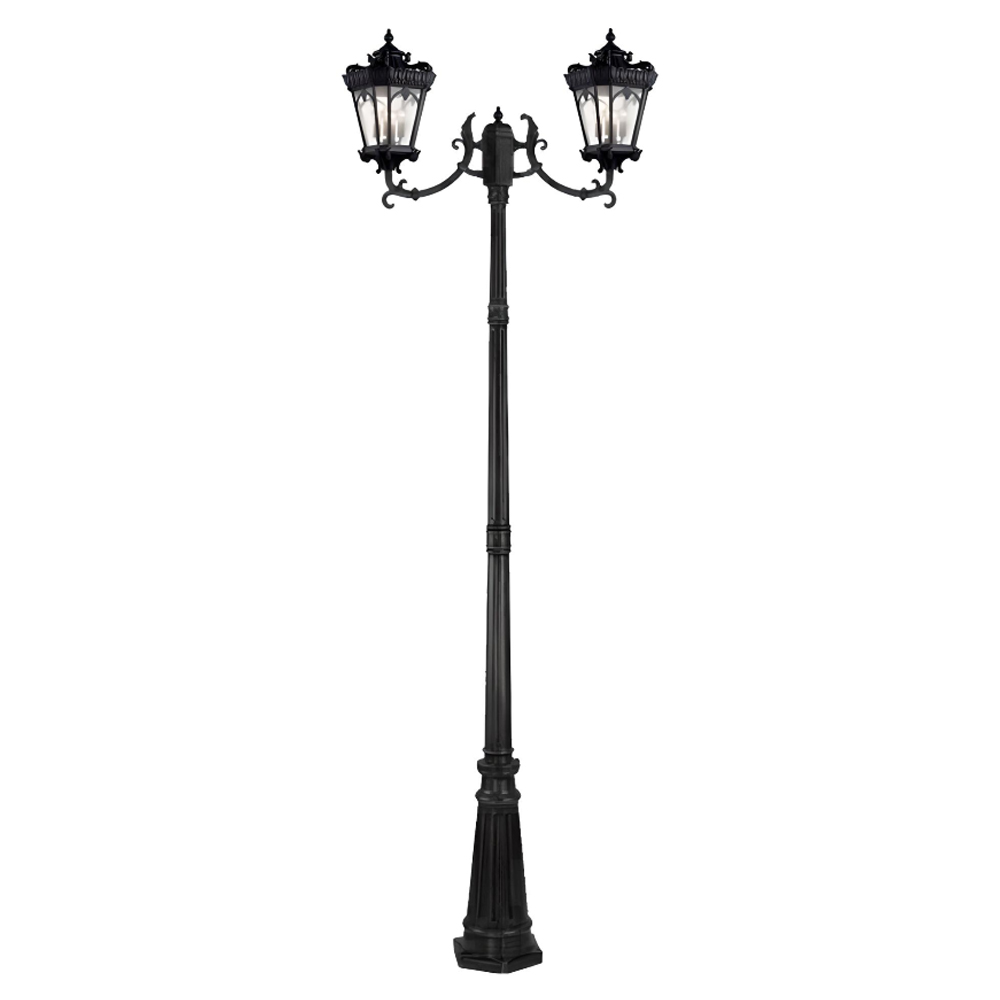 چراغ حیاطی ایستاده دو شاخه رو به بالا تیانا مدل لیدا
