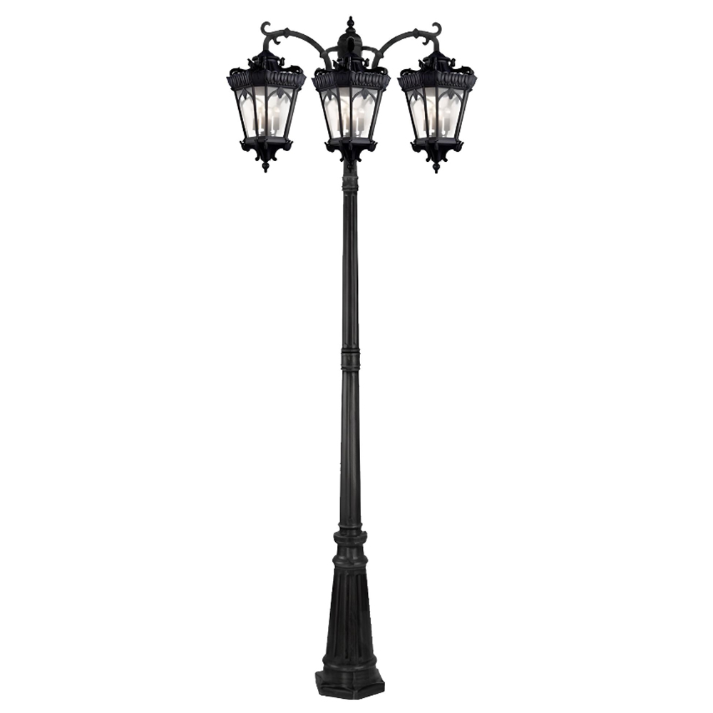 چراغ حیاطی ایستاده سه شاخه رو به پایین تیانا مدل لیدا