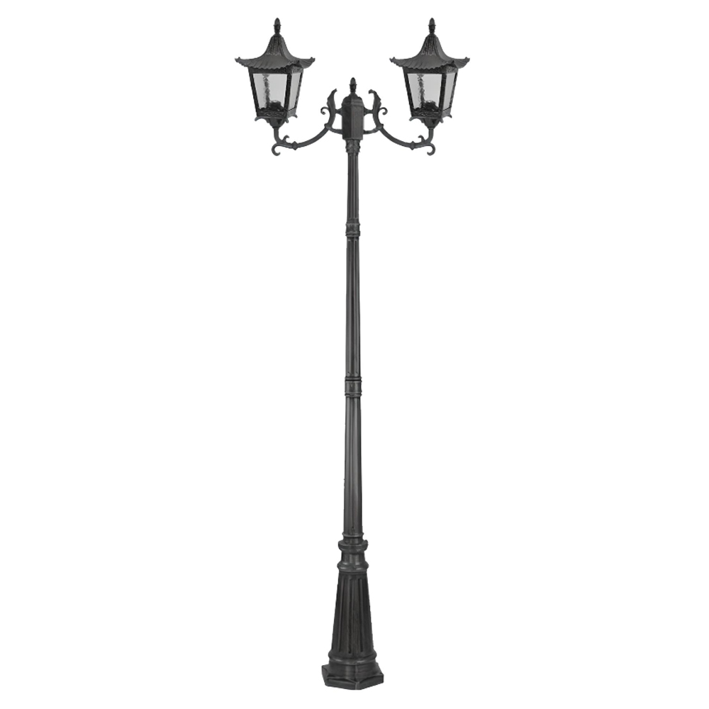 چراغ حیاطی ایستاده دو شاخه رو به بالا تیانا مدل مایا