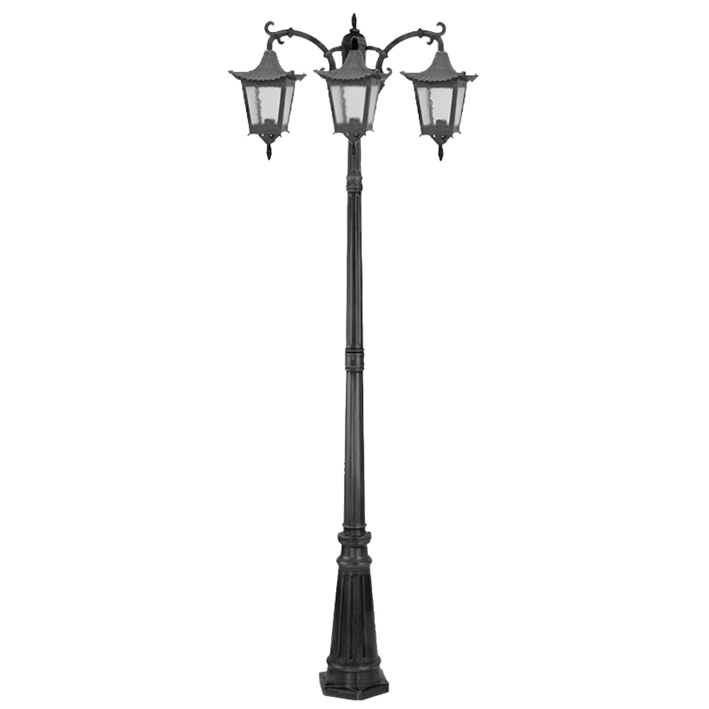 چراغ حیاطی ایستاده سه شاخه رو به پایین تیانا مدل مایا