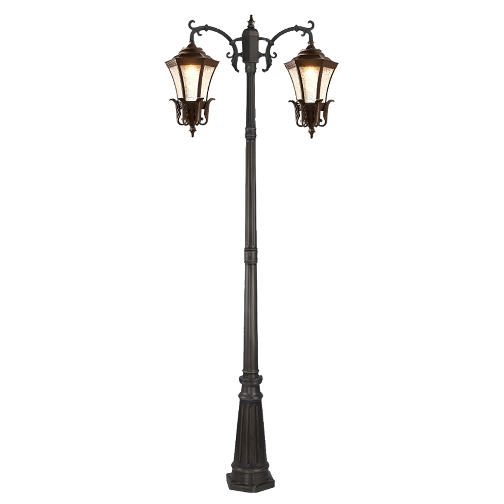 چراغ حیاطی ایستاده دو شاخه رو به پایین تیانا مدل آناهیتا